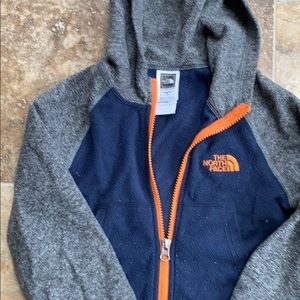 North Face boys fleece zipup hoodie size xxs 5